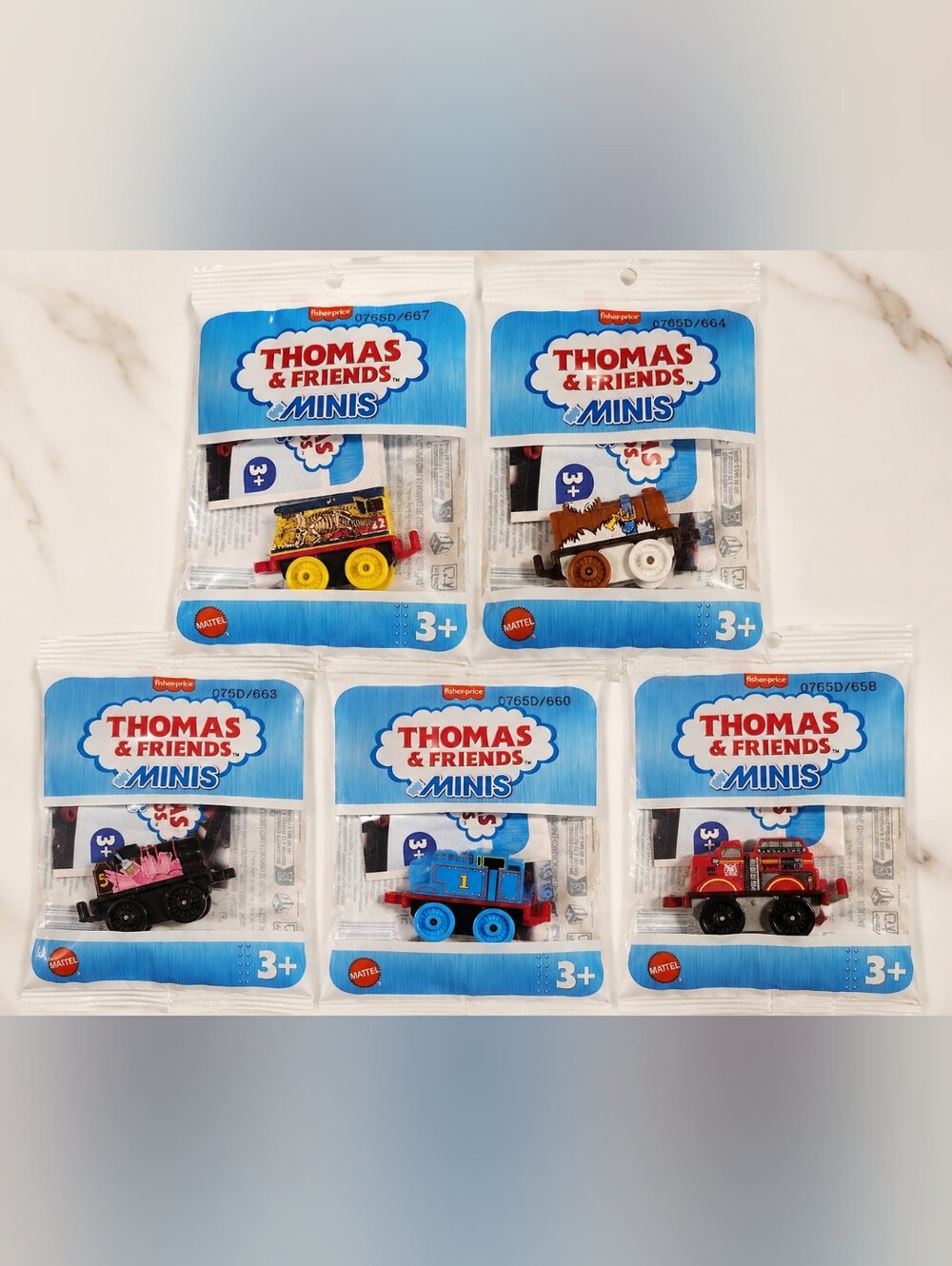 Thomas & Friends MINIS Lot of 5 2024 Fisher Price Trains NEW Sealed